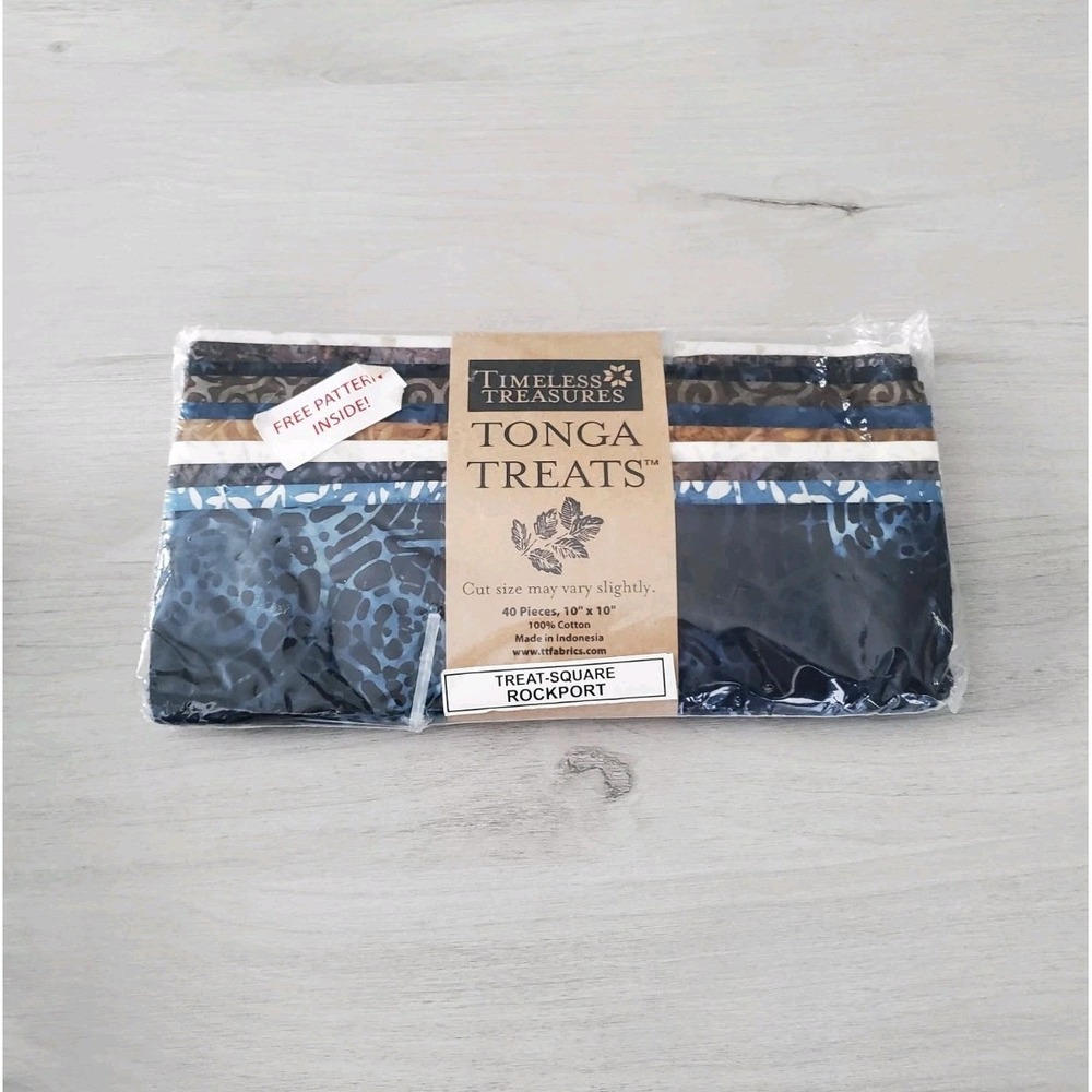 Timeless Treasures Tonga Treats Rockport 40 10" X 10" Pieces New